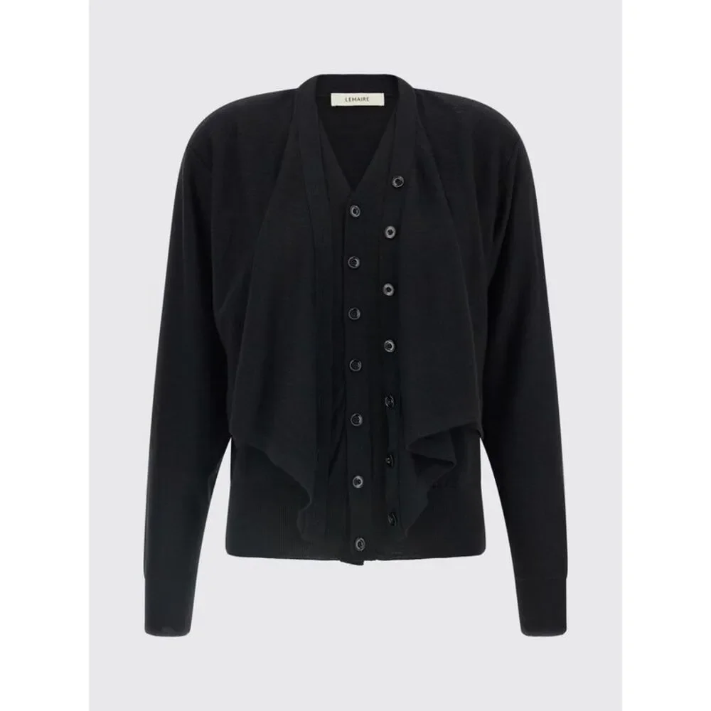 Lemaire Women V-Neck Wool Blend Cardigan Lemaire With Button Closure